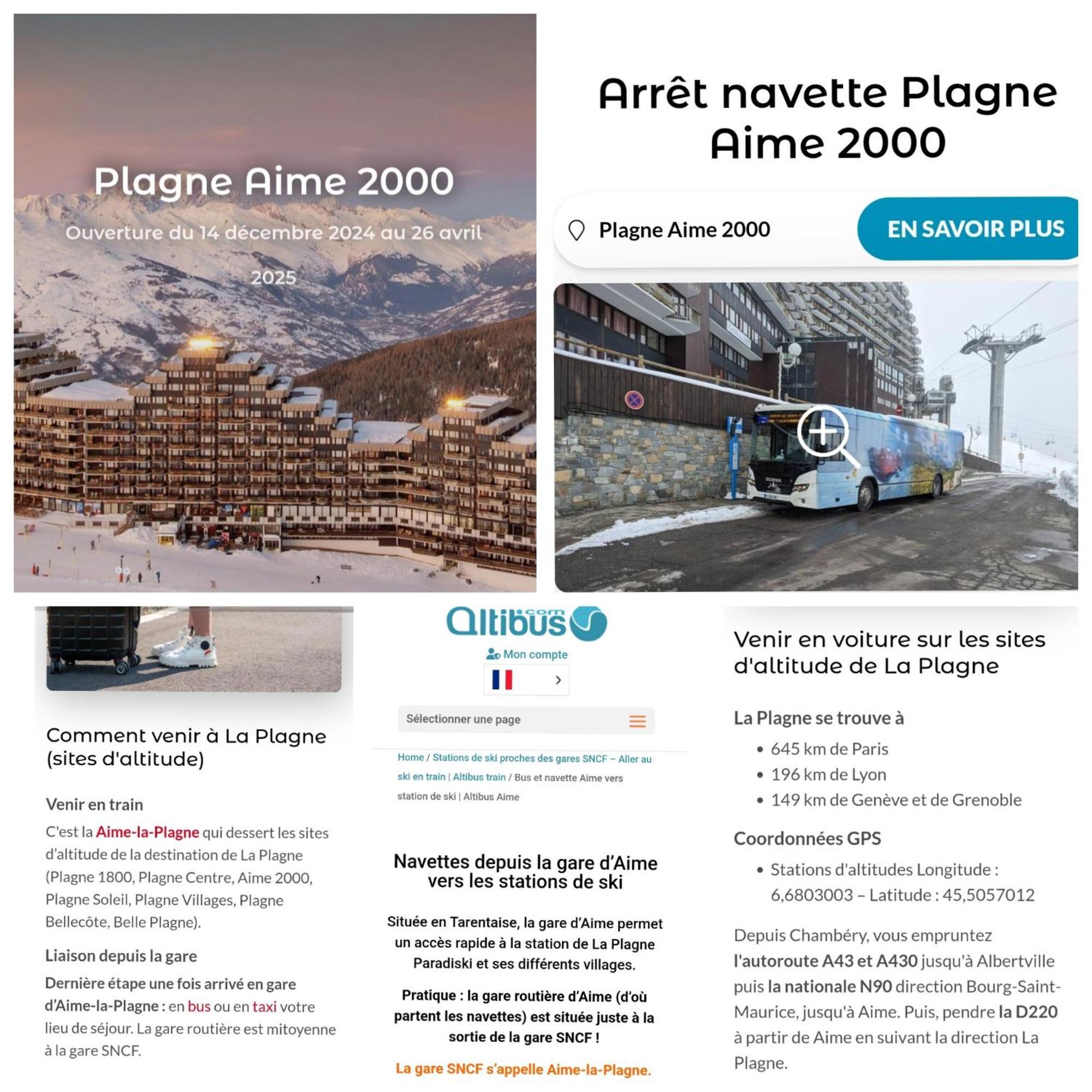 Studio Cosy 2100M Pied Des Pistes-Direct To Ski Slopes-Ski In Ski Out-La Plagne Aime 2000 Exterior photo
